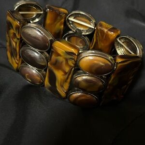 Vintage Brown Marbled Bracelet